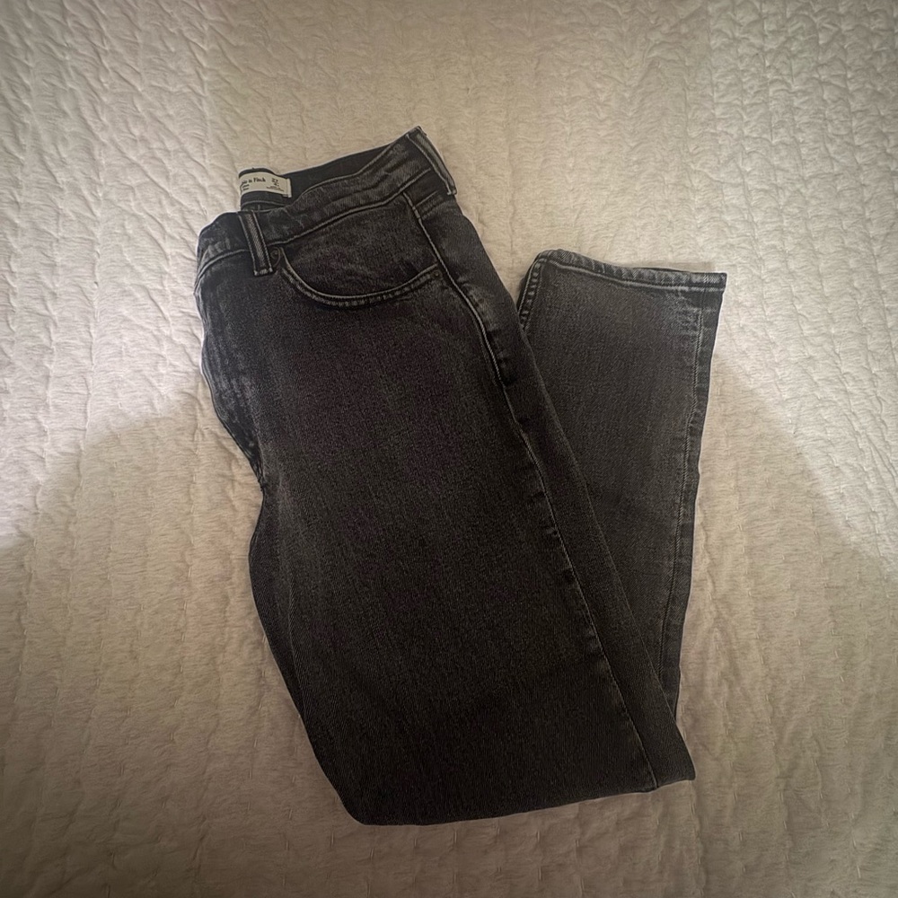 Abercrombie & Fitch Charcoal High Rise Jeans